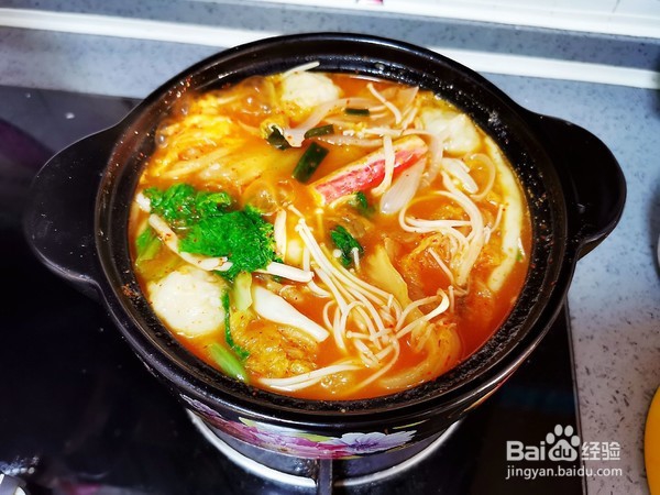 韩国泡菜火锅制作方法