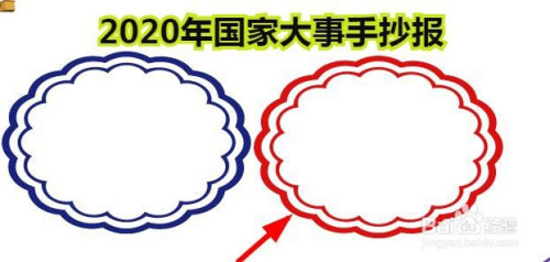 在2020年國家大事手抄報的右下方畫一個邊框