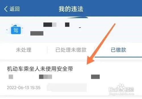 交管12123查询违法记录