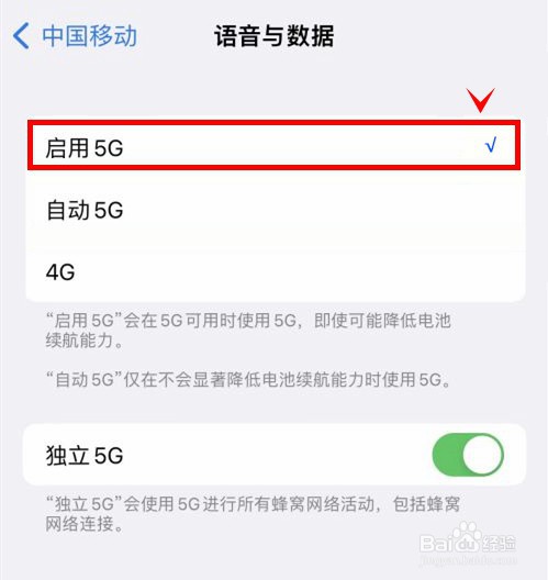 iphone13pro怎样开启5G