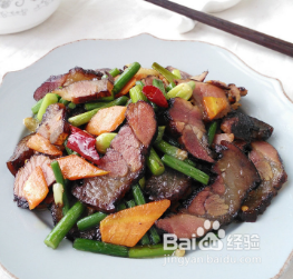 蒜薹炒腊肉的做法步骤