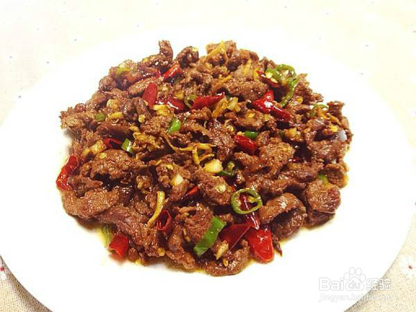 牛肉小炒的制作方法
