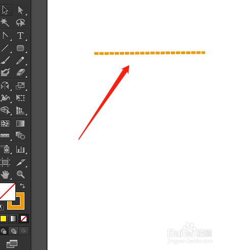 AI中怎样将直线样式设置为虚线样式