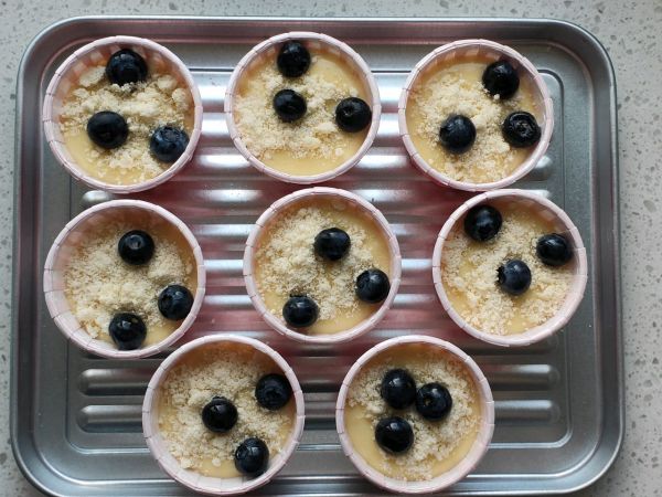 蓝莓玛芬杯子蛋糕