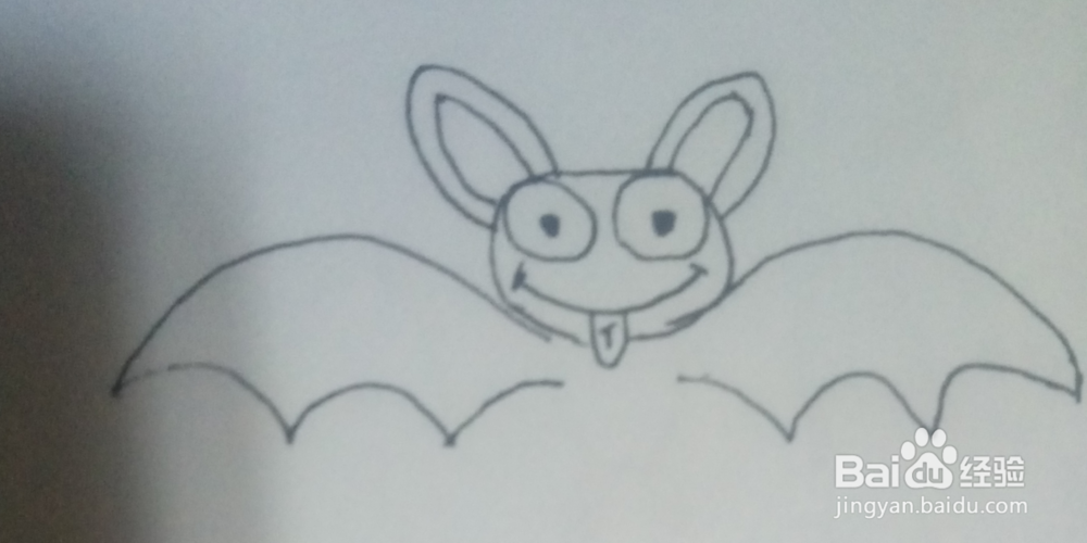 简笔画蝙蝠如何画呢?