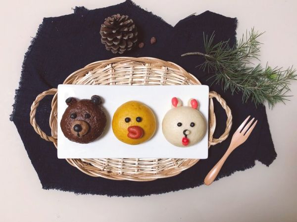 布朗熊豆沙包#福临门暖冬宴幸福面#