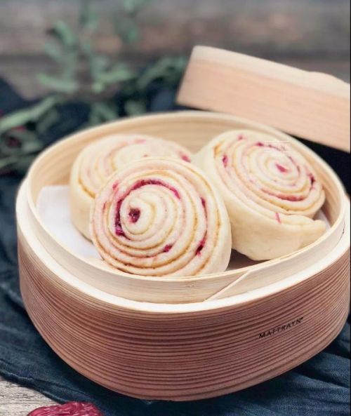 手撕红糖玫瑰卷