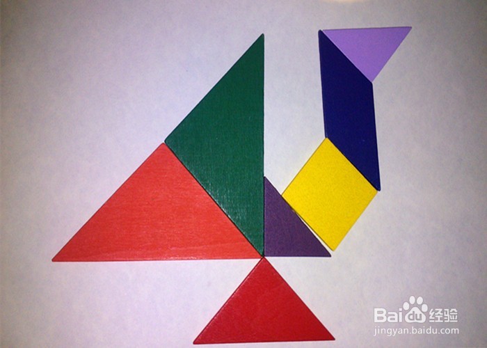 #过年#过年怎么用七巧板拼小鸟