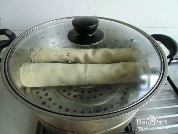 蒸肉卷的制作方法