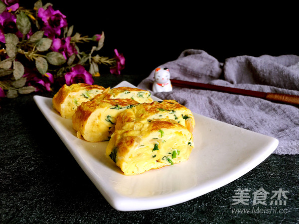 菠菜厚蛋烧的做法