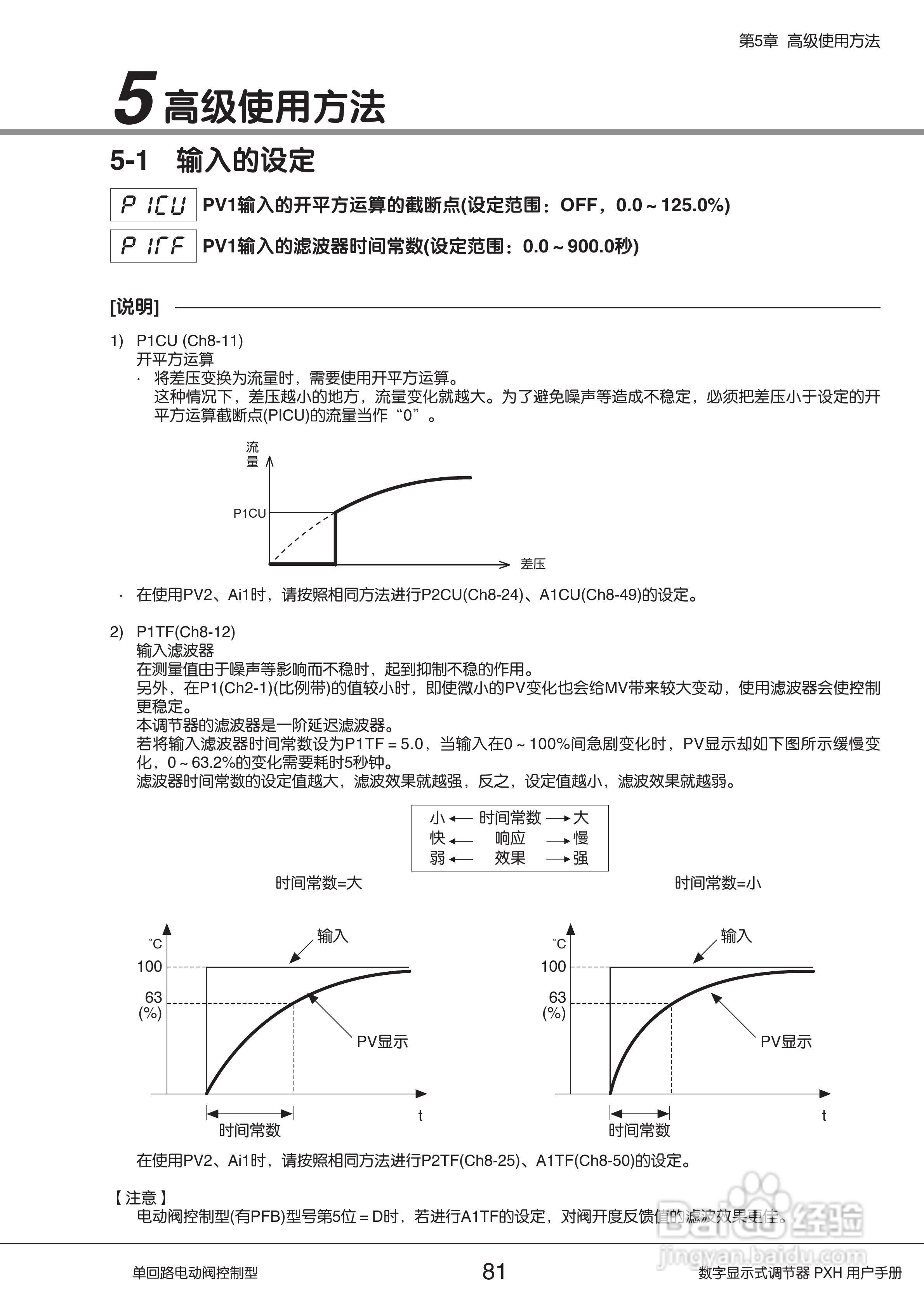 富士PXH电动阀控制型数字显示式调节器操作手册:[9]