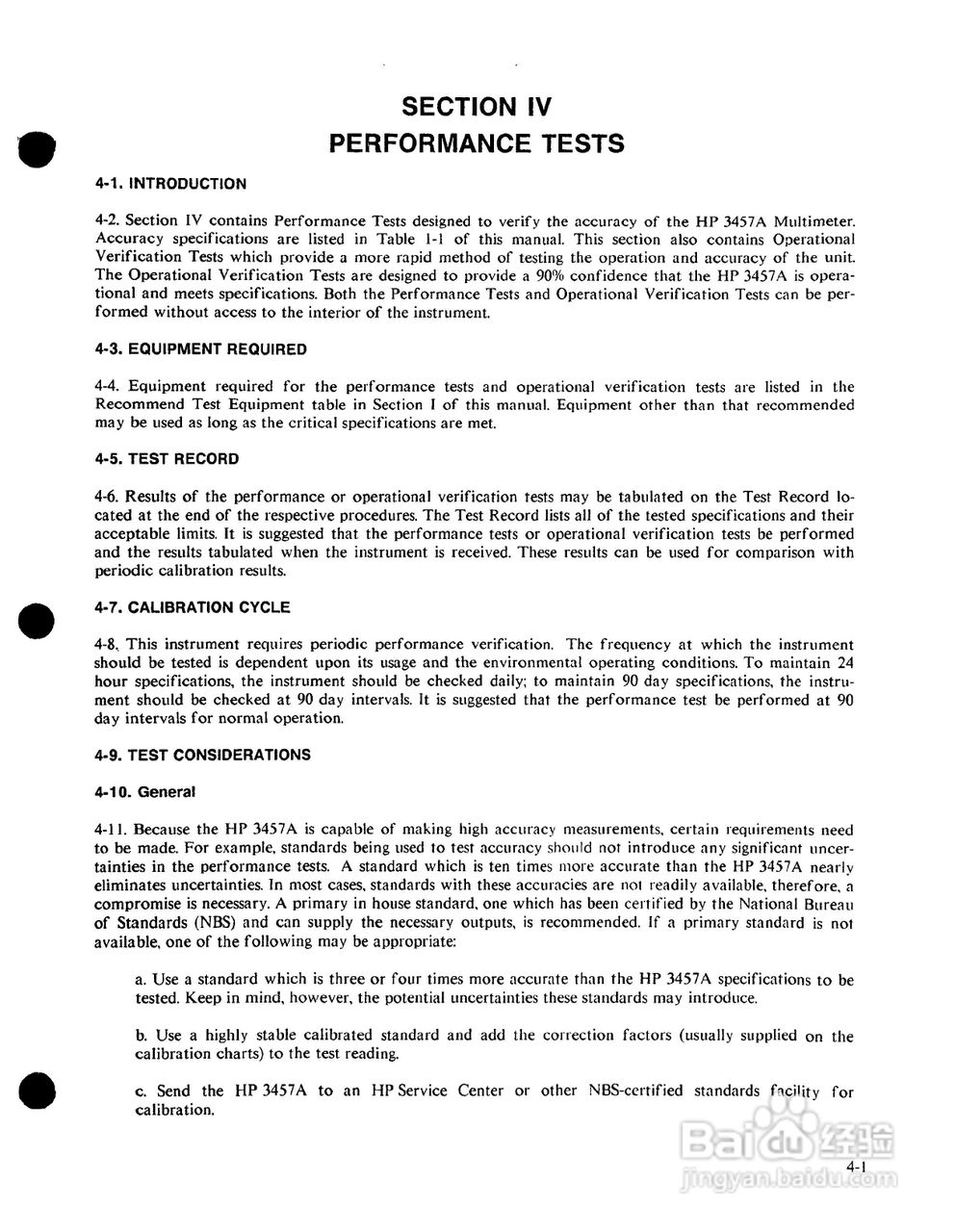HP 3457A 万用表用户使用手册:[6]
