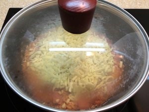 拉丝芝士火腿焗饭的做法