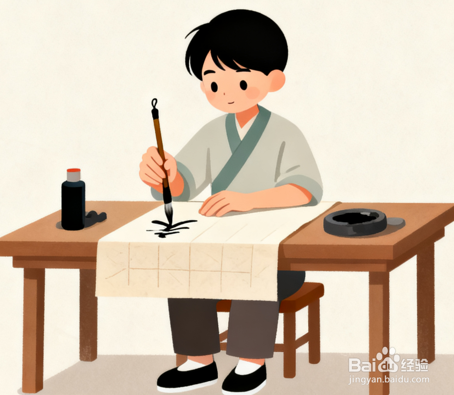 如何写好毛笔字