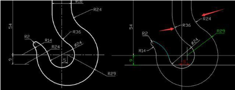 机械制图吊钩手工画法
