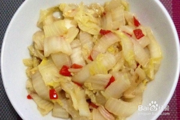 醋溜白菜的做法