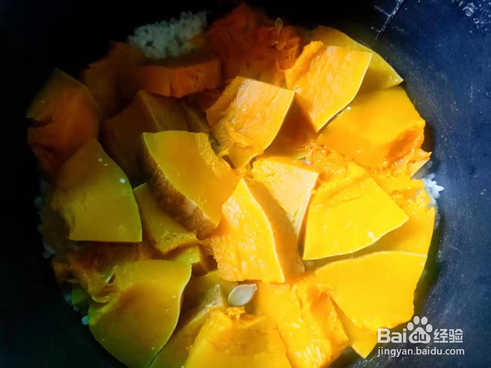 南瓜焖饭---便秘小菜谱