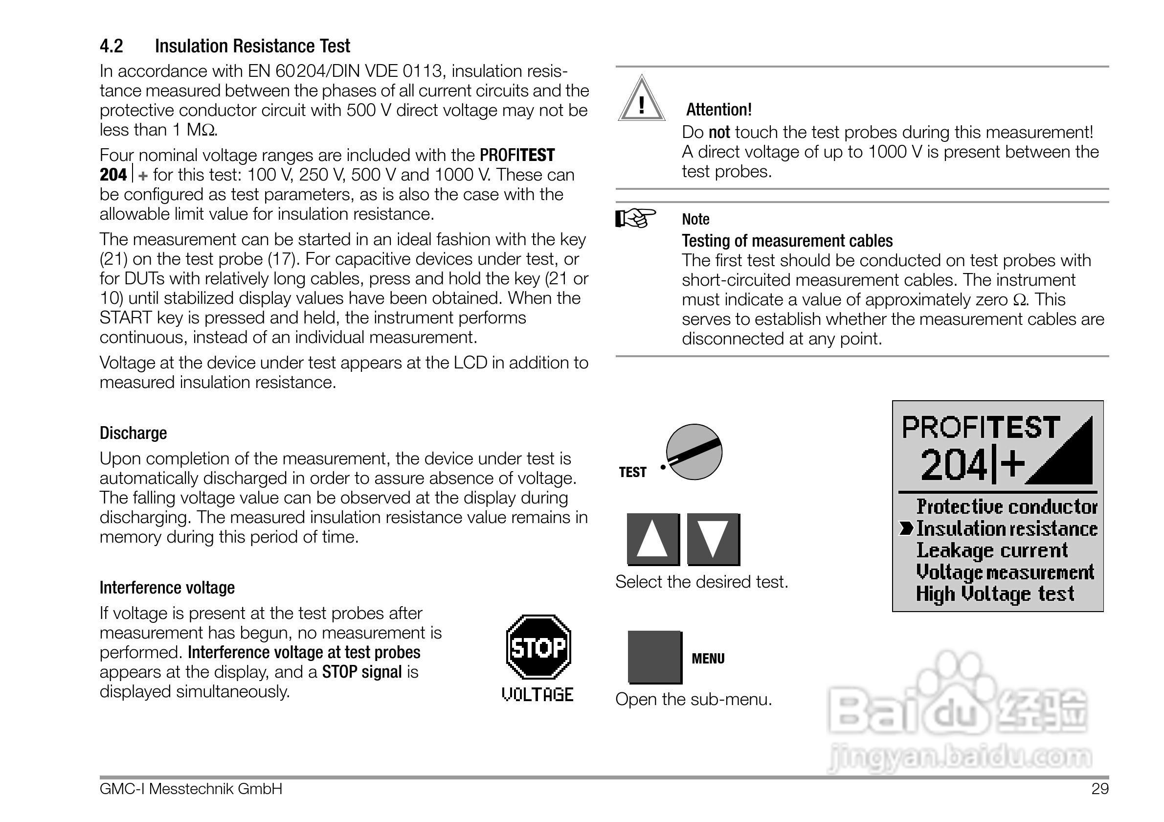 PROFITEST 204安规测试仪使用说明书:[3]