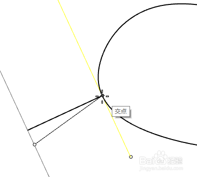 rhino移动一条直线让其与一条曲线相切