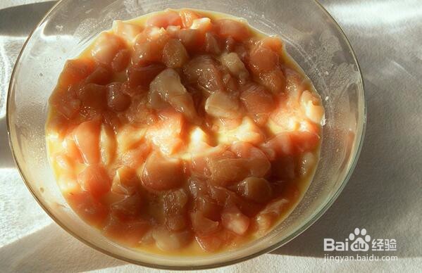 制作蜜桔鸡粒的方法