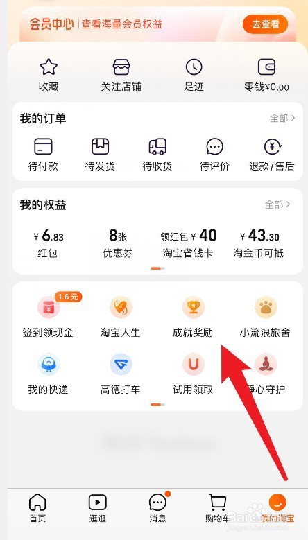 淘宝怎么看一共花了多少钱