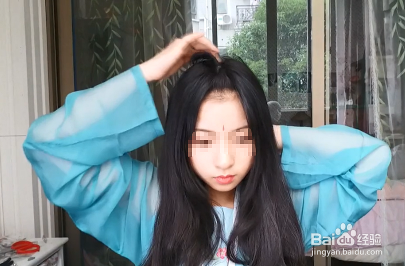 怎样做无发包的双耳髻发型