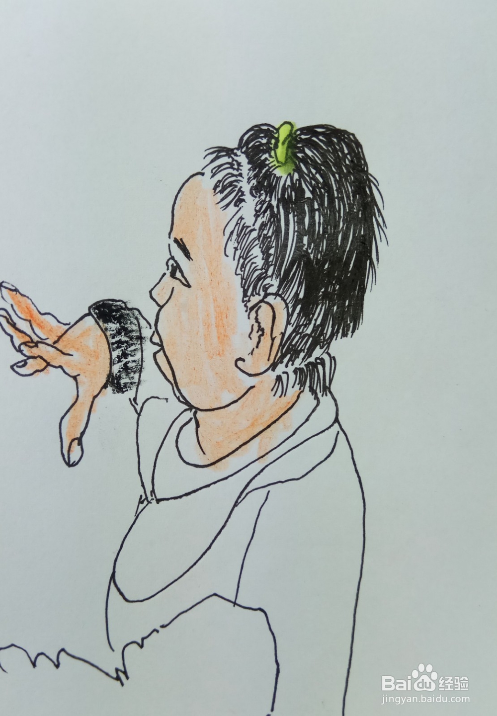 怎样画儿童简笔画我来玩剪刀石头布