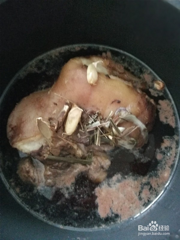 葱香蒸猪蹄膀肉片