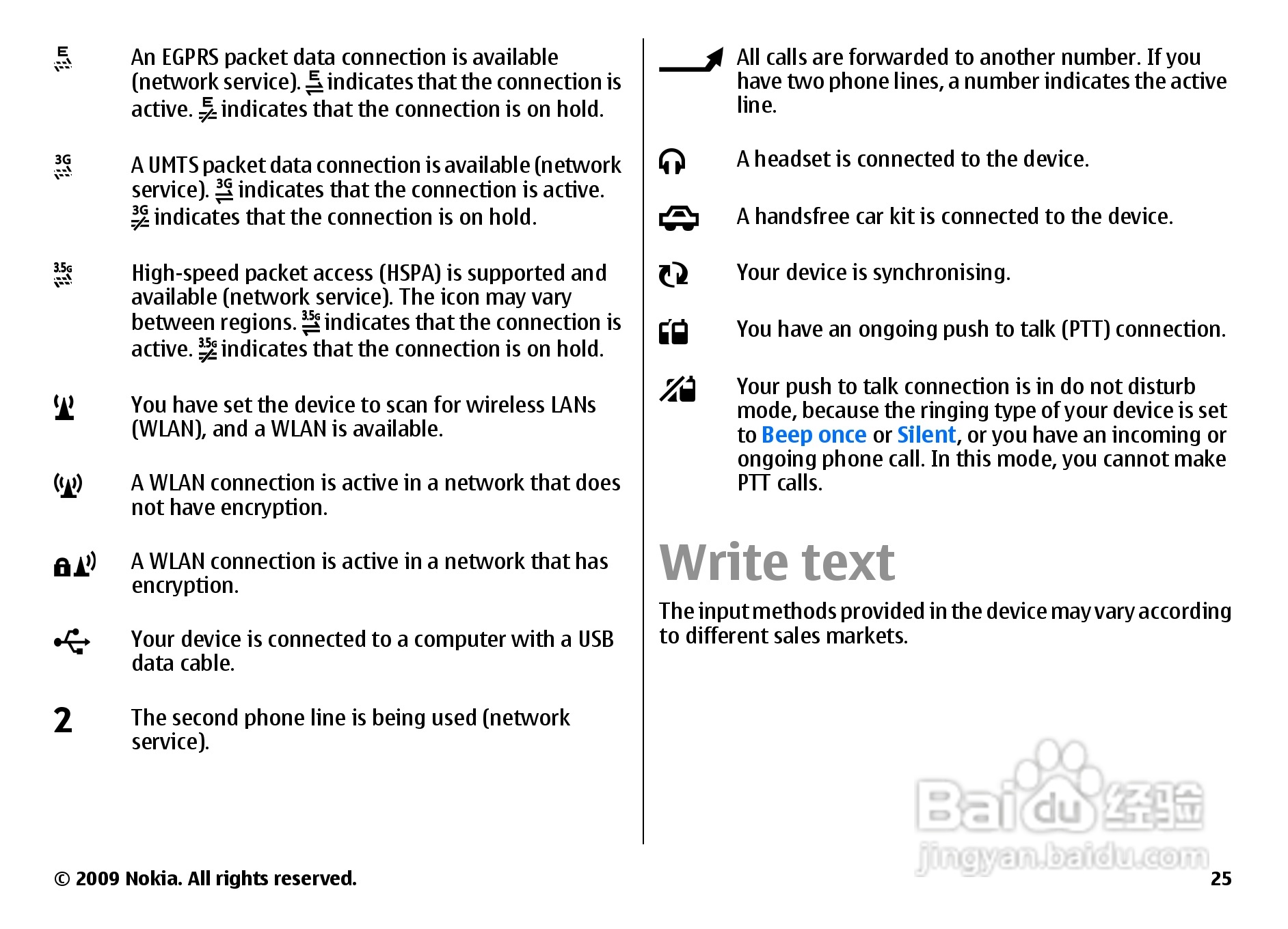 诺基亚 Nokia E55手机使用说明书:[3]