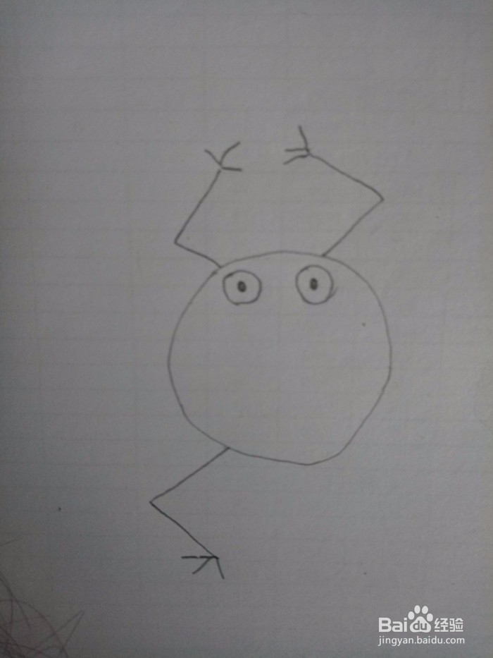 青蛙的简笔画法