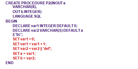 db2存储过程基础知识