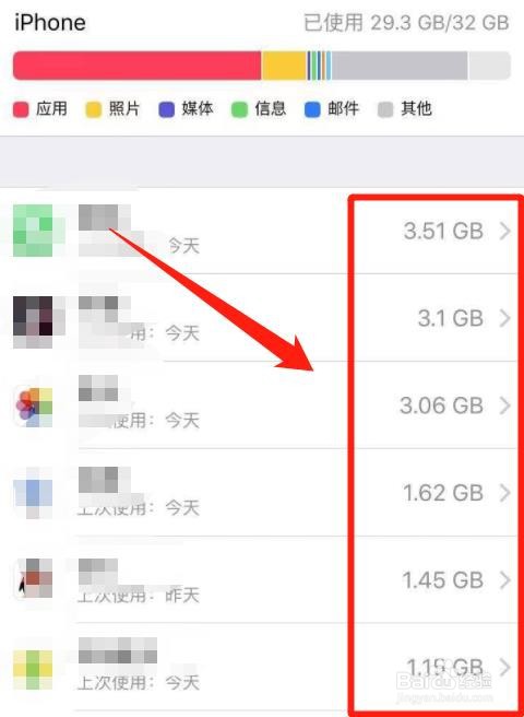 苹果手机怎么看软件占用了多少内存