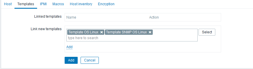 如何在zabbix的web管理前端加入linux监控主机
