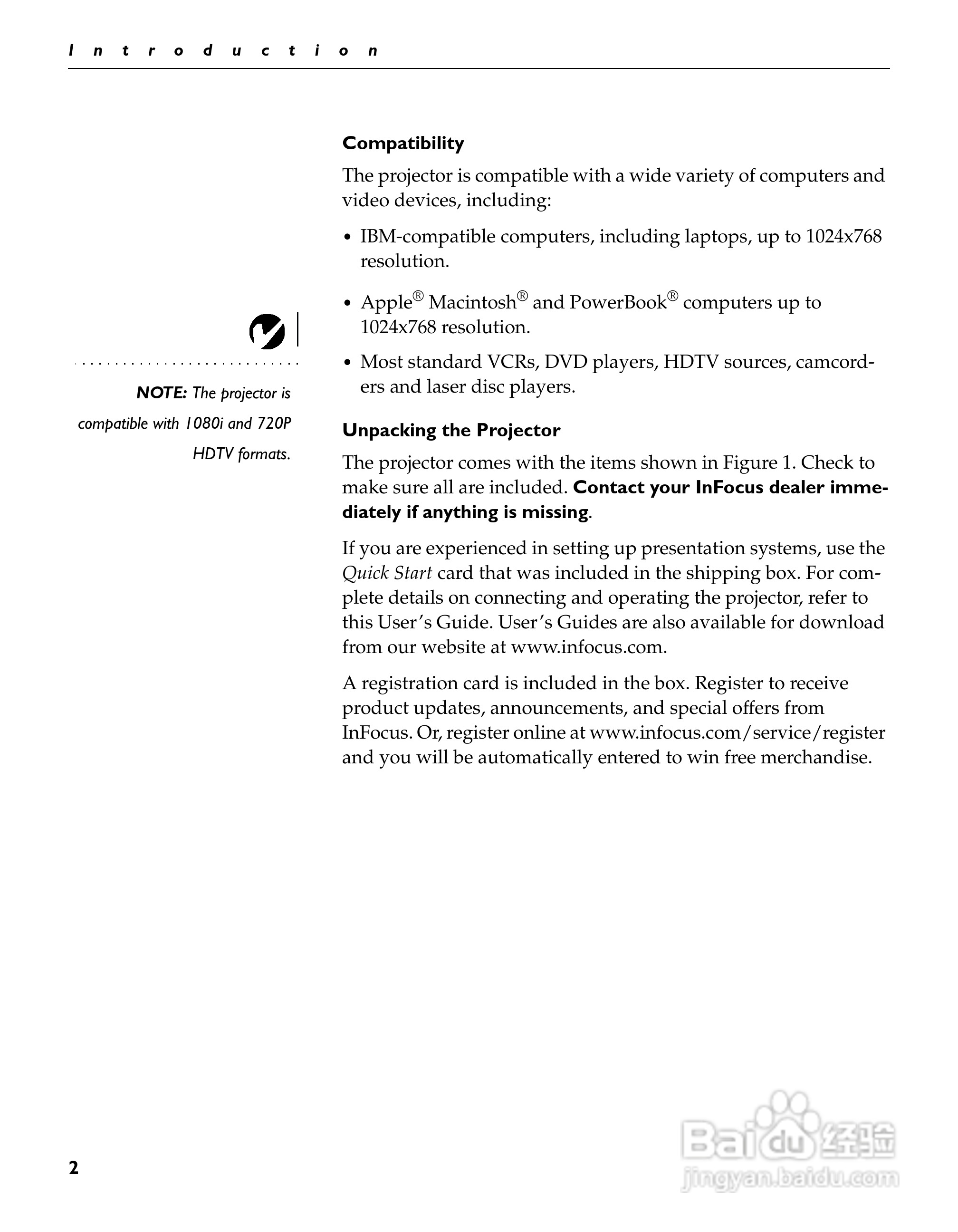 富可视 LP340投影机说明书:[1]