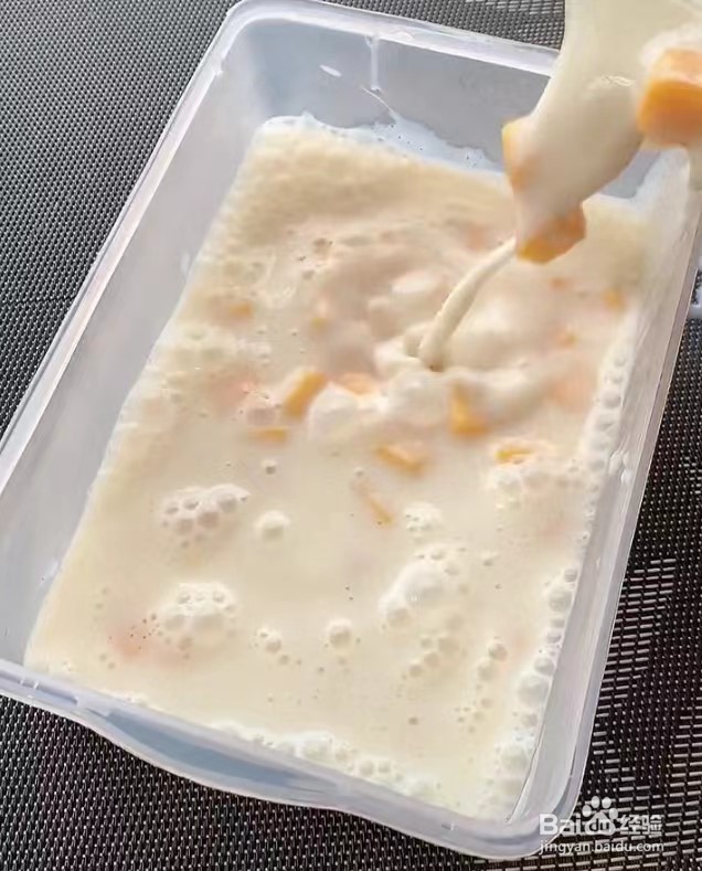 芒果布丁的做法