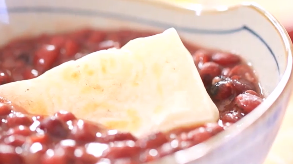 如何制作红豆汤烤年糕