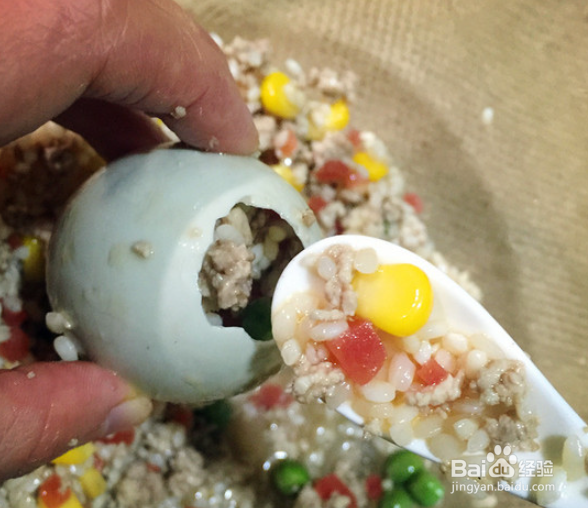 缤纷糯米蛋做法