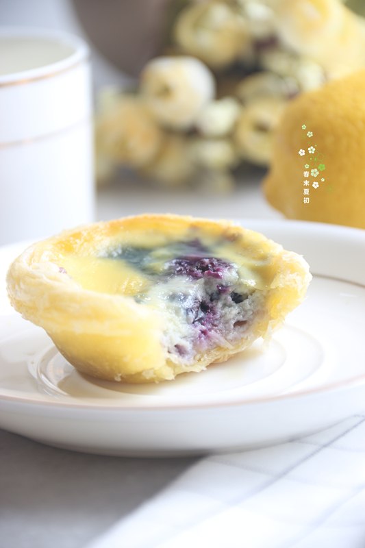 快手蓝莓豆浆蛋挞