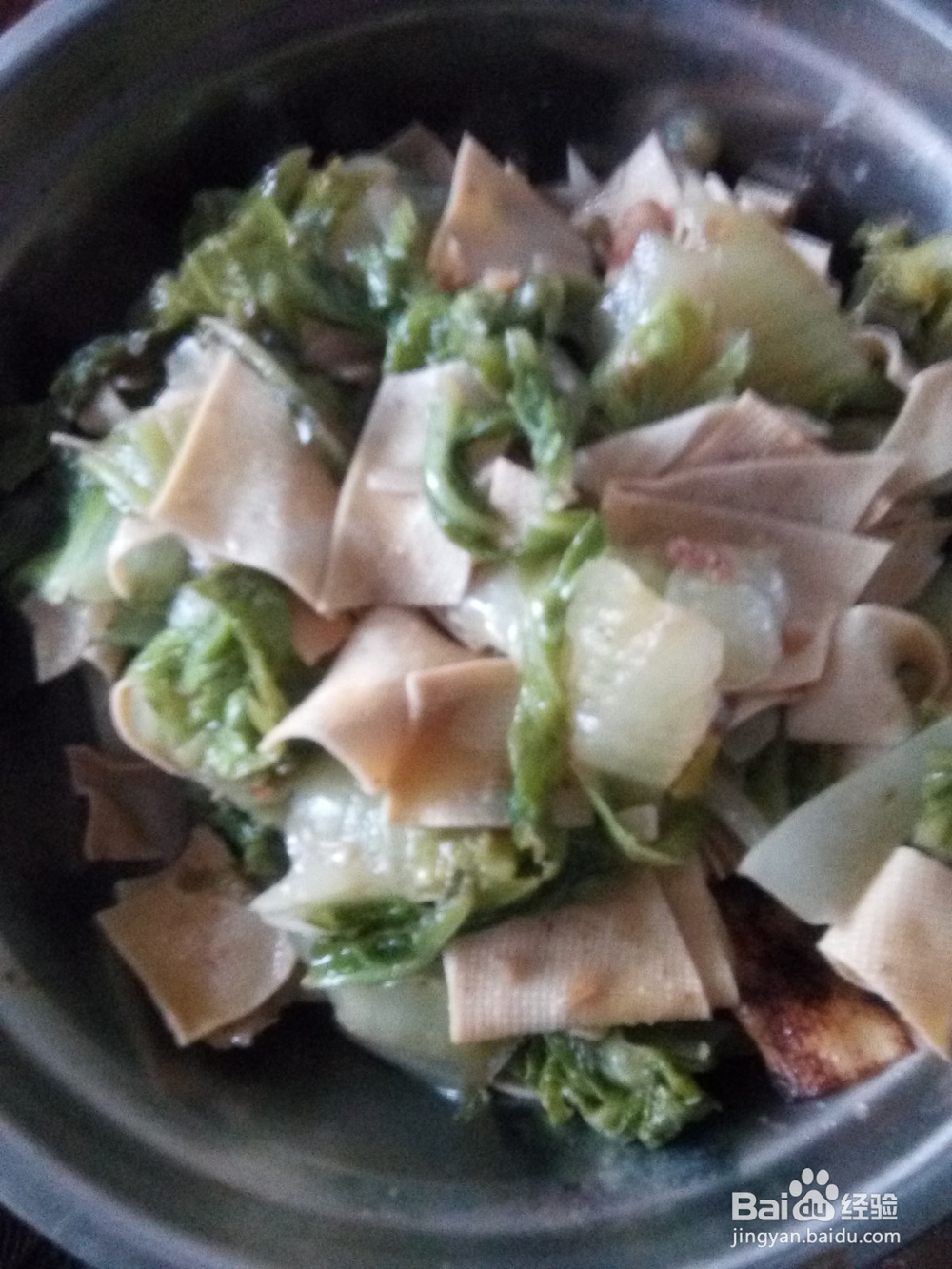 白菜炒干豆腐