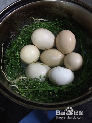 荠菜花煮鸡蛋儿童版