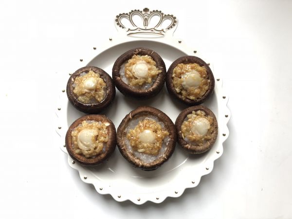 虾泥扇贝香菇盅