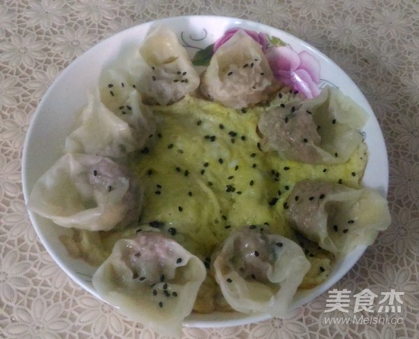 云吞抱蛋的做法