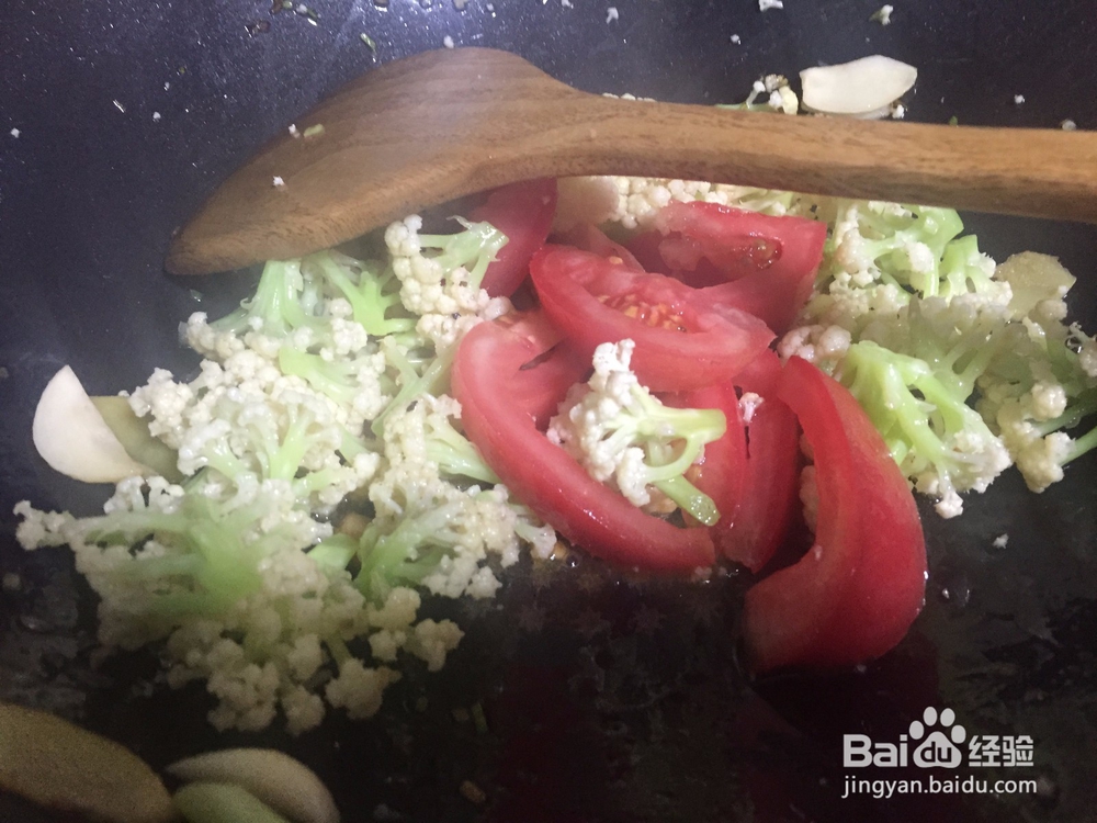 小白教你做西红柿炒菜花