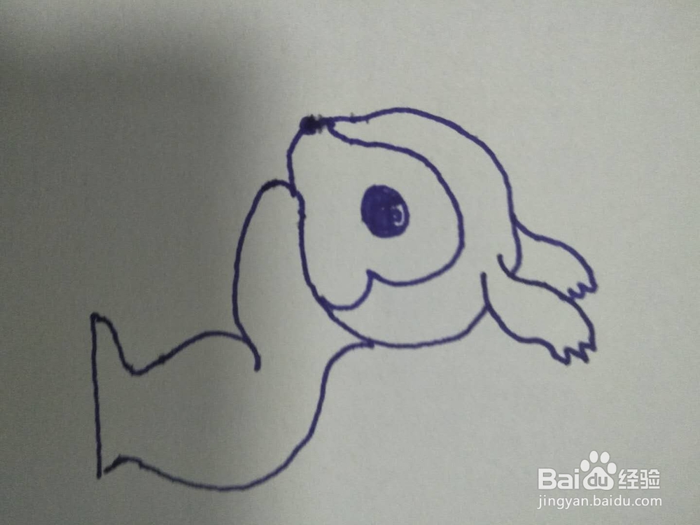 小松鼠的简笔画法