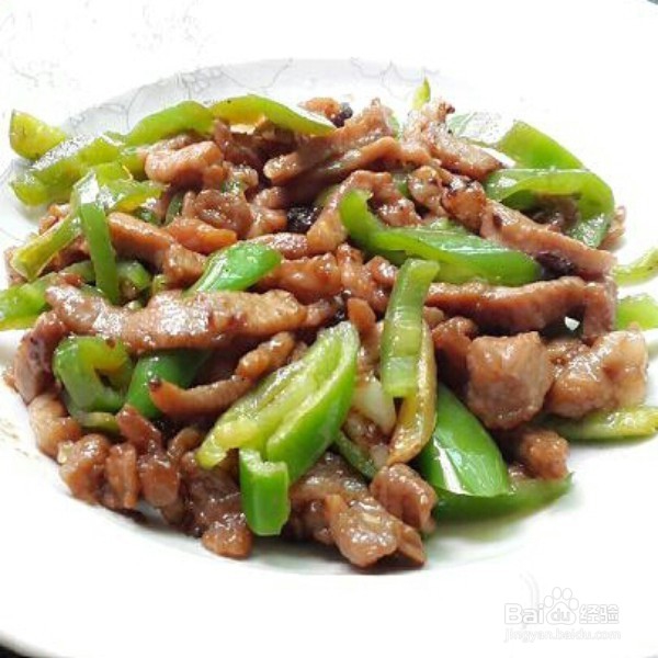 青椒炒肉丝的做法