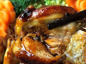 照烧鸡腿饭做法