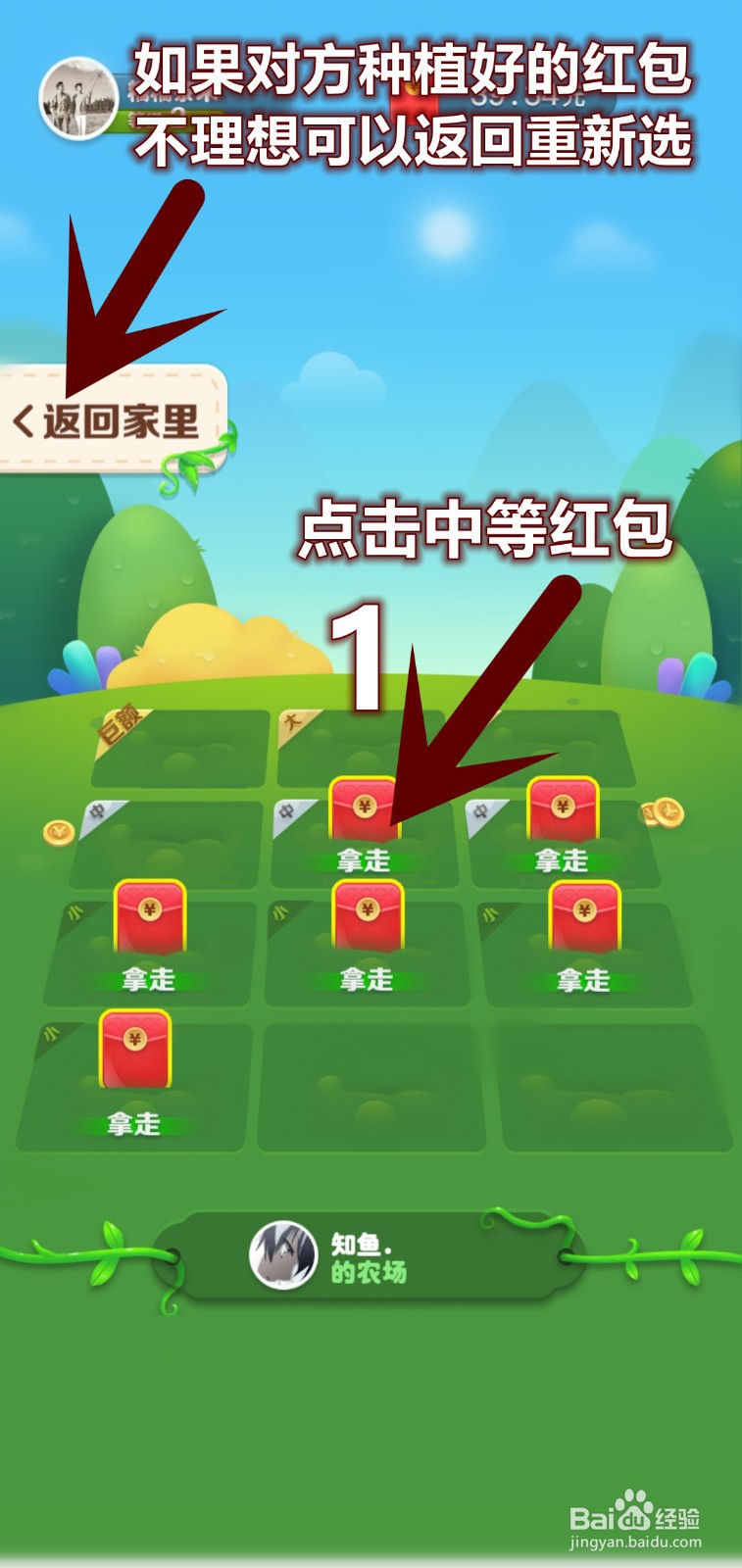 红包农场怎么拿回对方红包币