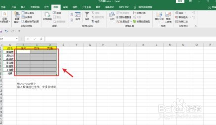 如何设置Excel里面的数据有效性范围