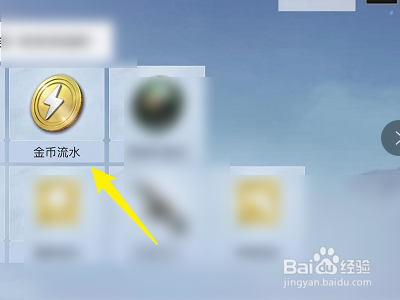 和平精英怎么查看金币流水记录