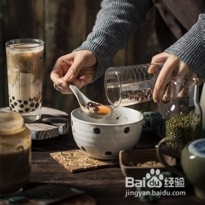 珍珠绿豆沙鲜奶的做法